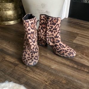Leopard booties